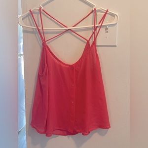 lush sz M pink tank top